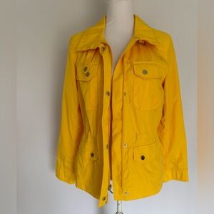 Coldwater Creek Yellow Utility Jacket - size small (8).